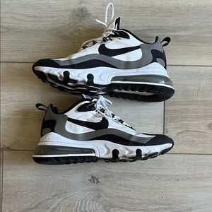 Nike Air React Max Men's White and Black Sneakers